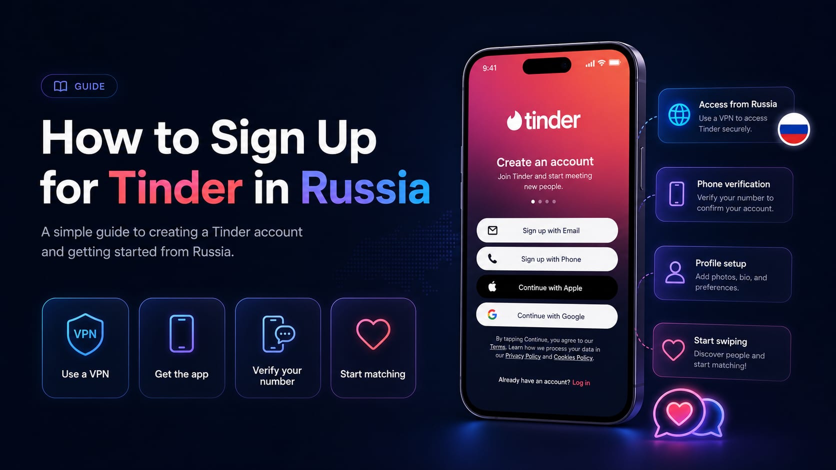 How to sign up for Tinder in Russia