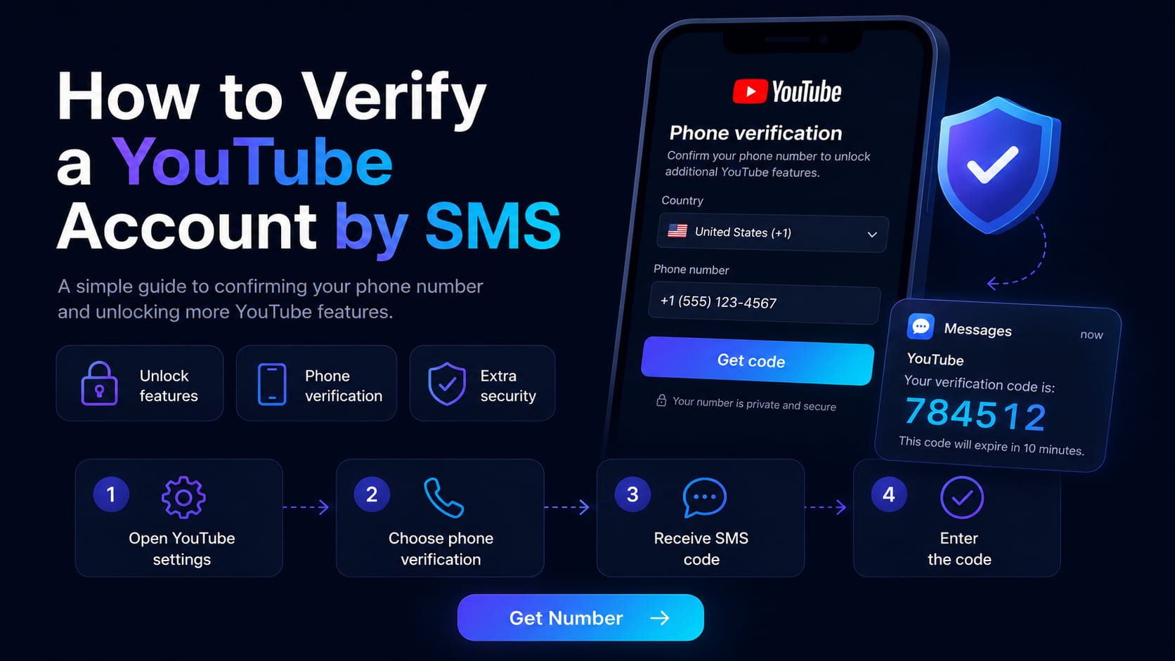 How to verify a YouTube account by SMS: can you use a virtual number?